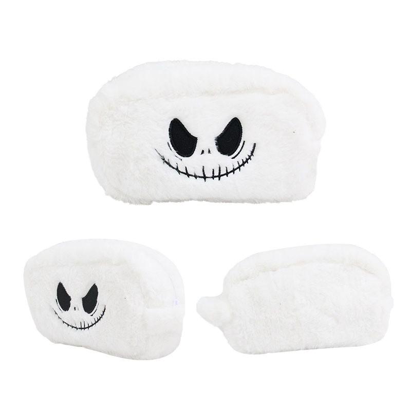 Jack Halloween Plush Makeup Bag With Zipper Storage For Students And Daily Use