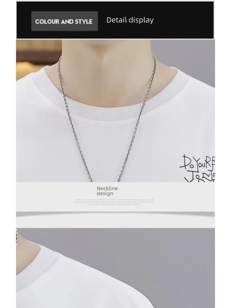 Men's Trendy Loose Fit Round Neck Sweatshirt - Long-Sleeve Printed T-Shirt for Spring and Autumn