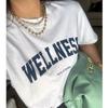 Wellness Short-Sleeved T-shirt for Women 2025 New Arrival Summer Wide Loose Shoulder Pure Cotton Plus Size Half Sleeve Bottoming Shirt