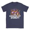 Donut Prinzessin Katze Meme T-Shirt Sommer Trendige T-Shirts Paar Baumwolle Rundhals Oversize T-Shirts Kurze Ärmel Streetwear Oberteile