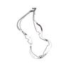 Catena Collo Multi-Strato Osso di Serpente Perla Temperamento Freddo Nicchia Versatile Collana Semplice Sfera Rotonda Personalizzata