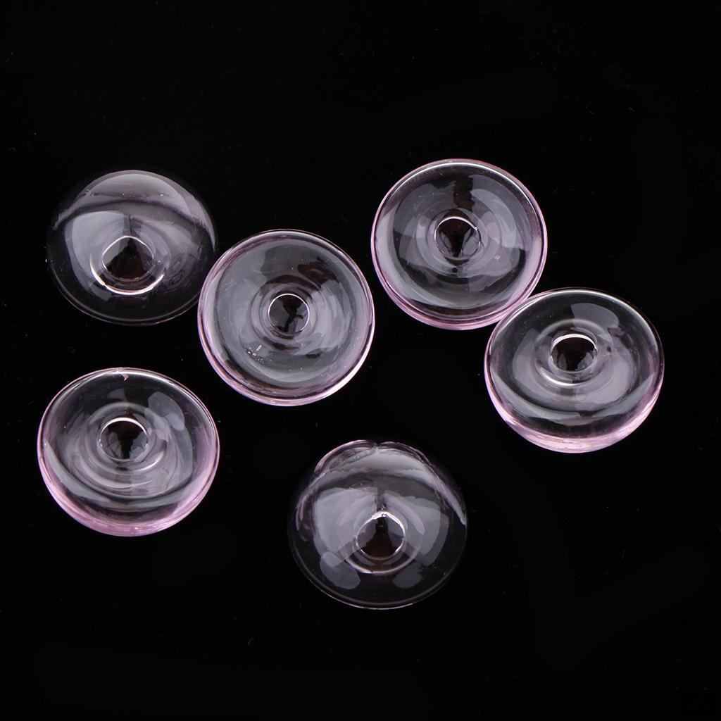 6 Piece Bottles Charm Vials Pendants Miniature Ornaments Charms