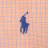 Ralph Lauren Check Pattern Long Sleeve Button Down Shirt M Orange Men's Used