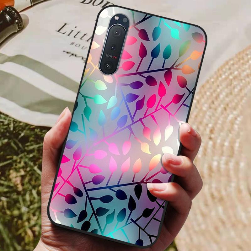 Für Sony Xperia 5 II Hülle Silikon Rückseite Handyhülle für Sony Xperia 5 II Hüllen Xperia1 III L4 Weiche Bumper Coque Cool Fundas