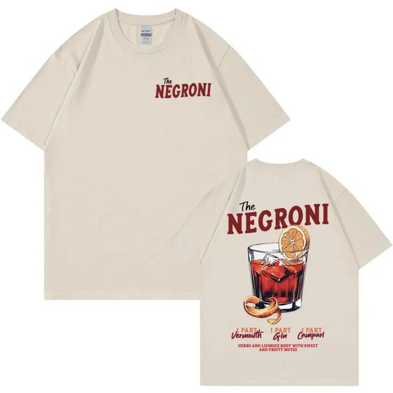Negroni Unisex T-Shirt Fun Cocktail Themed Gift Meme T-Shirt Men'S Summer Pop