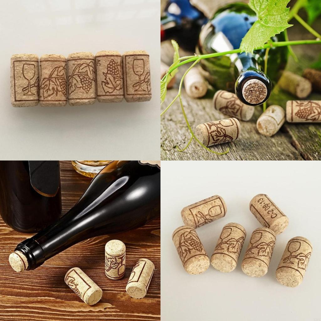 

50Pcs Wine Stoppers Beer Bottle Stoppers for Ornament Making Natural Corks X3UC China Mainland