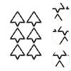 6Pcs Magic Rack Sheet Snooker Pool Billiard Point Stickers Table Marker 3pc 8ball 9ball