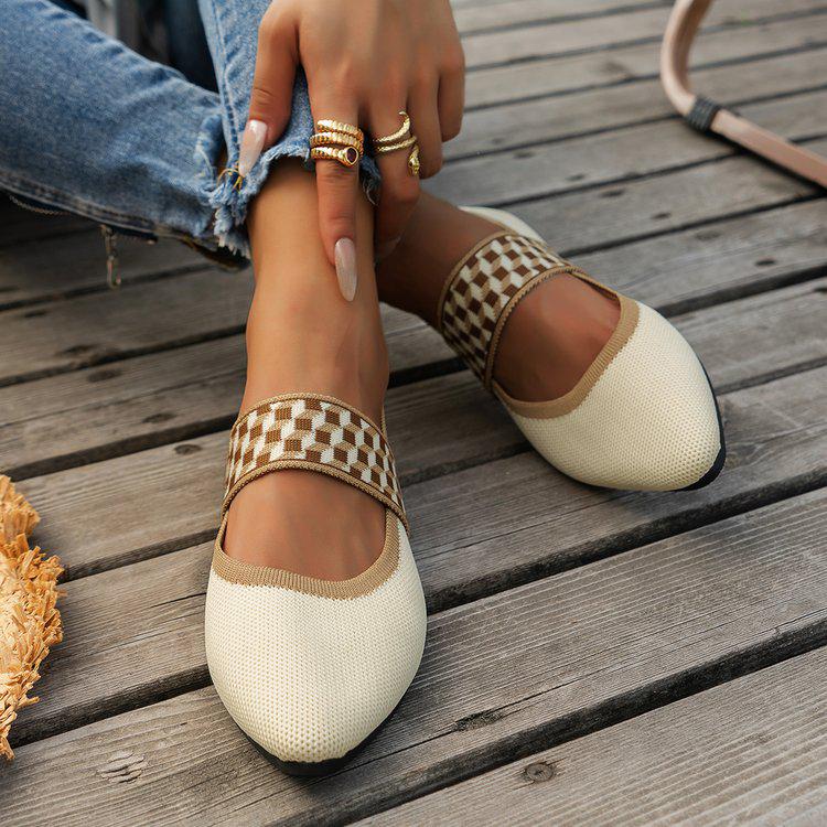 New Women's Soft Sole Wool Knit Slip-On Ballet Flats