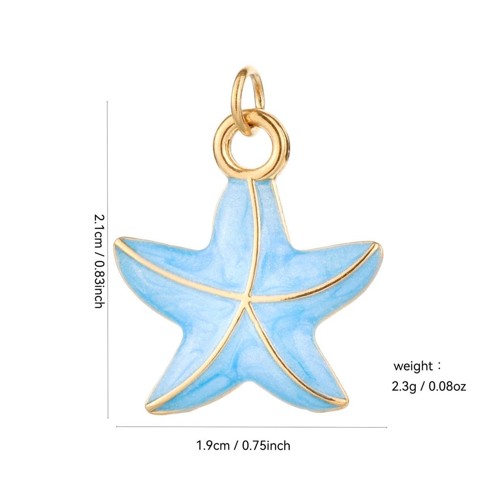 Stainless Steel Ocean Series Starfish Conch Pendant for DIY Bracelet & Necklace Fashion Accessories