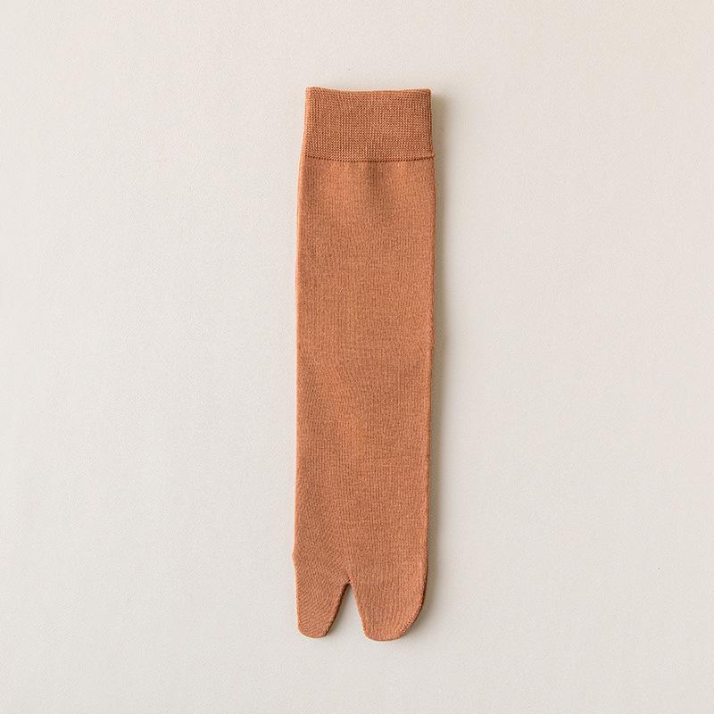 Chaussettes Japonaises Mi-Mollet en Coton Anti-Odeur à Deux Doigts pour Homme (Geta & Design à orteil séparé)