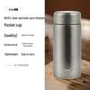 Tragbare Isolier-Taschenbecher aus reinem Titan 200 ml