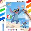Digital Oil Painting Art Kit Stitch Beach Scene Hand Filled Home Decor