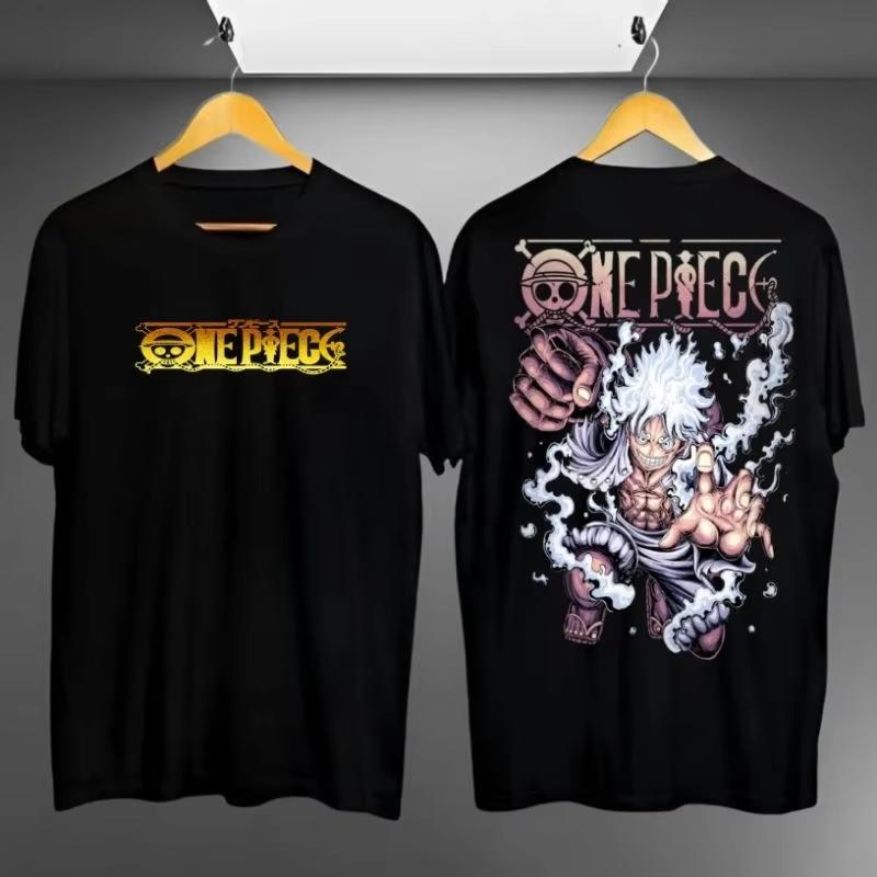 

2026 Hot Japanes One Piece Cotton Luffy Tshirt Unisex Breathable T Shirt Summer Women Unisex Cosplay Tshirt Unisex Clothes 4XL