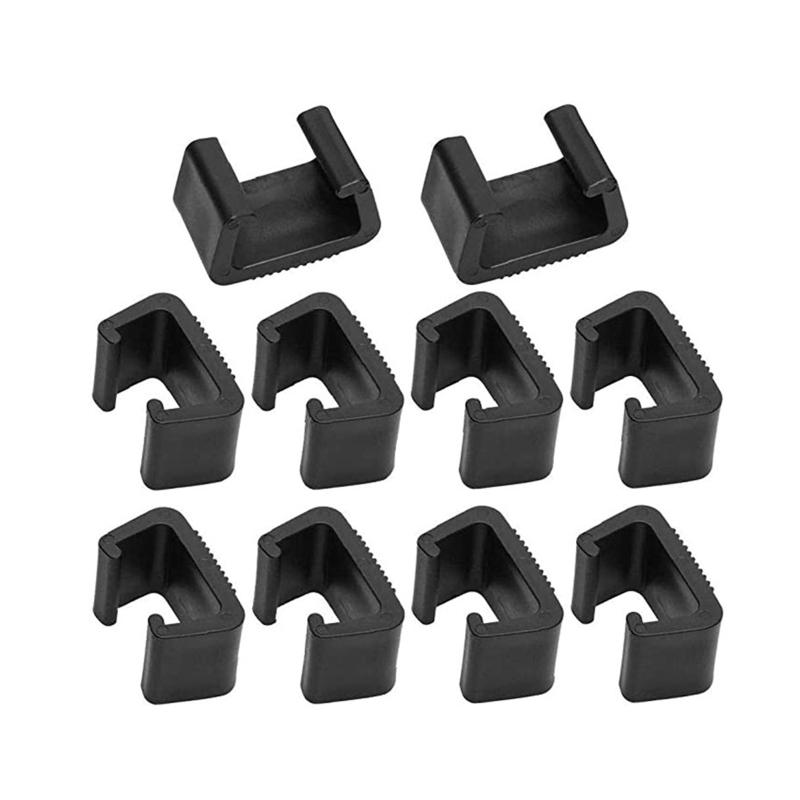 Outdoor Furniture Plastic Clamps Durable 8pcs Anti Deformed Tear Resistant Furniture Connectors Wicker Chair Fasteners