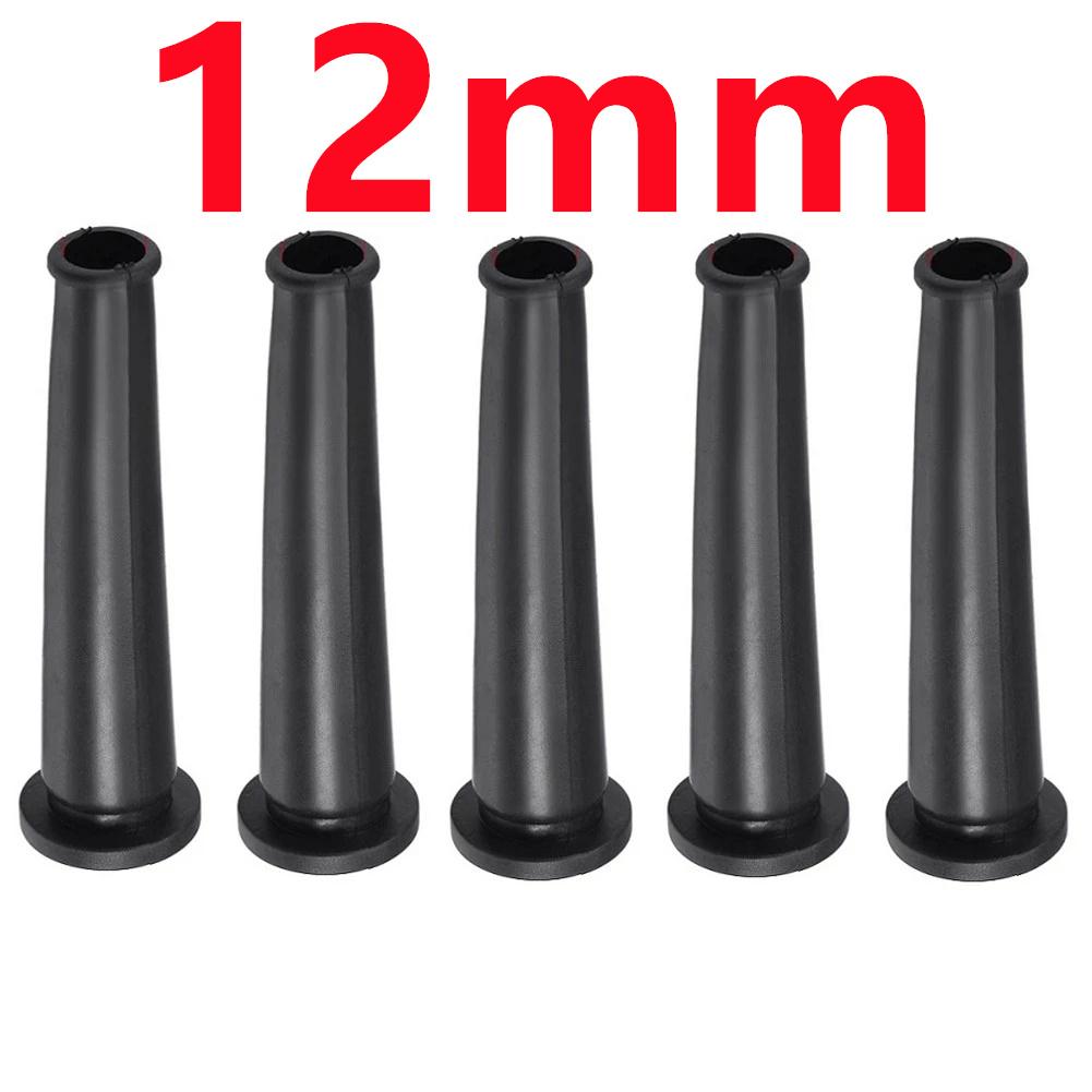 5 piezas 10/12 mm Conector de Prensaestopas de Goma Protector de Tensión para Cable Funda Protectora de Cable para Herramienta Eléctrica Cargador de Teléfono Móvil