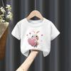 Children's Modal T-shirt Short Sleeve Animal Print Summer Top for Girls Boys - Summer New Clothes