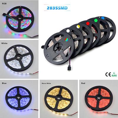 Lampada a striscia LED RGB SMD 2835 Nastro flessibile Striscia LED RGB 5M Nastro a diodi DC 12V Non impermeabile Decorazione 60 LED / M