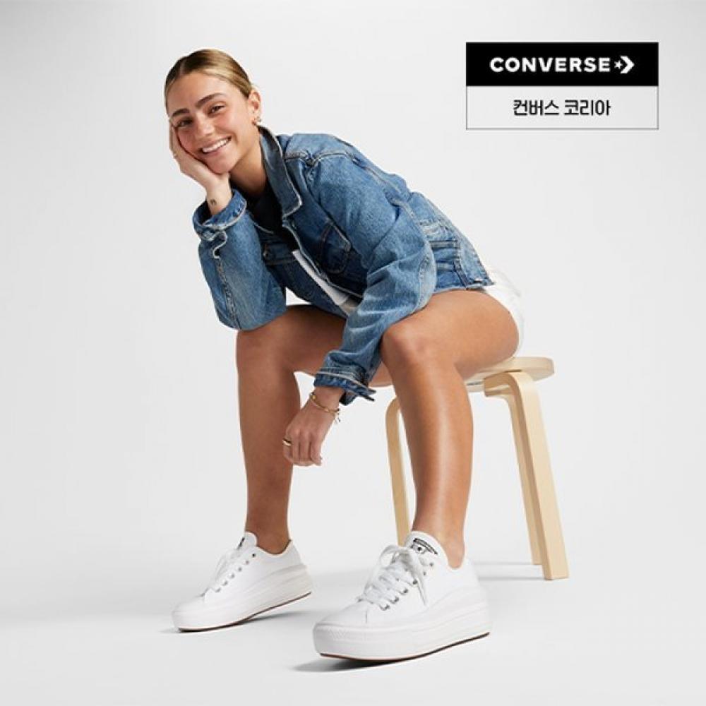 Converse Chuck Taylor All Star Move Low Collection Black 570256c White 570257c