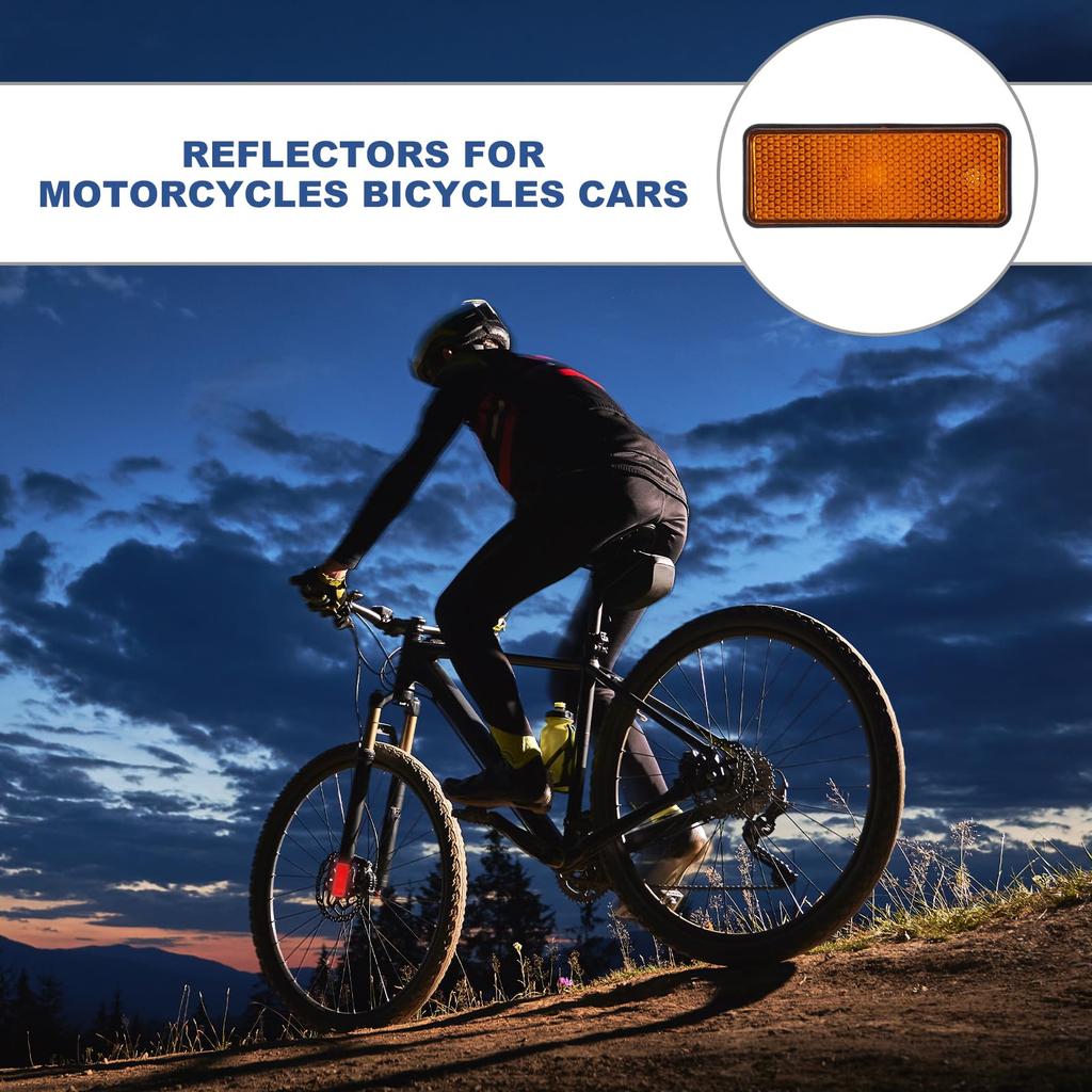 PATIKIL Rectangle Rear Lift Rector,Set of 2 Safety Rifts Rective Warning Rifts Rector Plastic