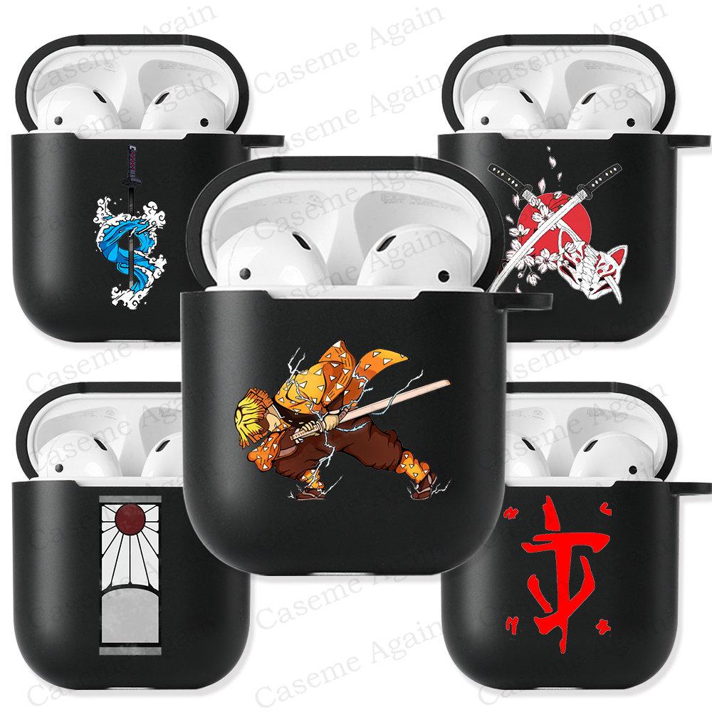 

Черный мягкий силиконовый чехол Demon Slayer для Airpods Pro 3 2 1 Kimetsu No Yaiba Tanjirou Nezuko Zenitsu, чехлы для наушников Airpod Cover