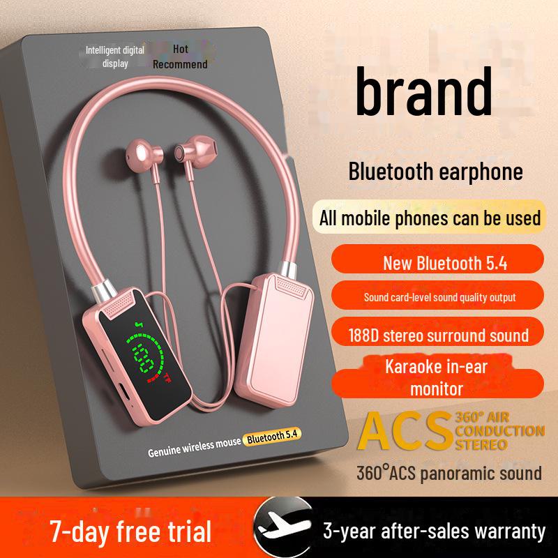 Bluetooth Neckband Earphones for Karaoke, Streaming & Gaming