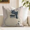 Vintage Color Guitar Fender Cushion Cover Summer Linen Pillow Case Organic Fabric Cushion Cover DoubleSided Sofa Home Decor