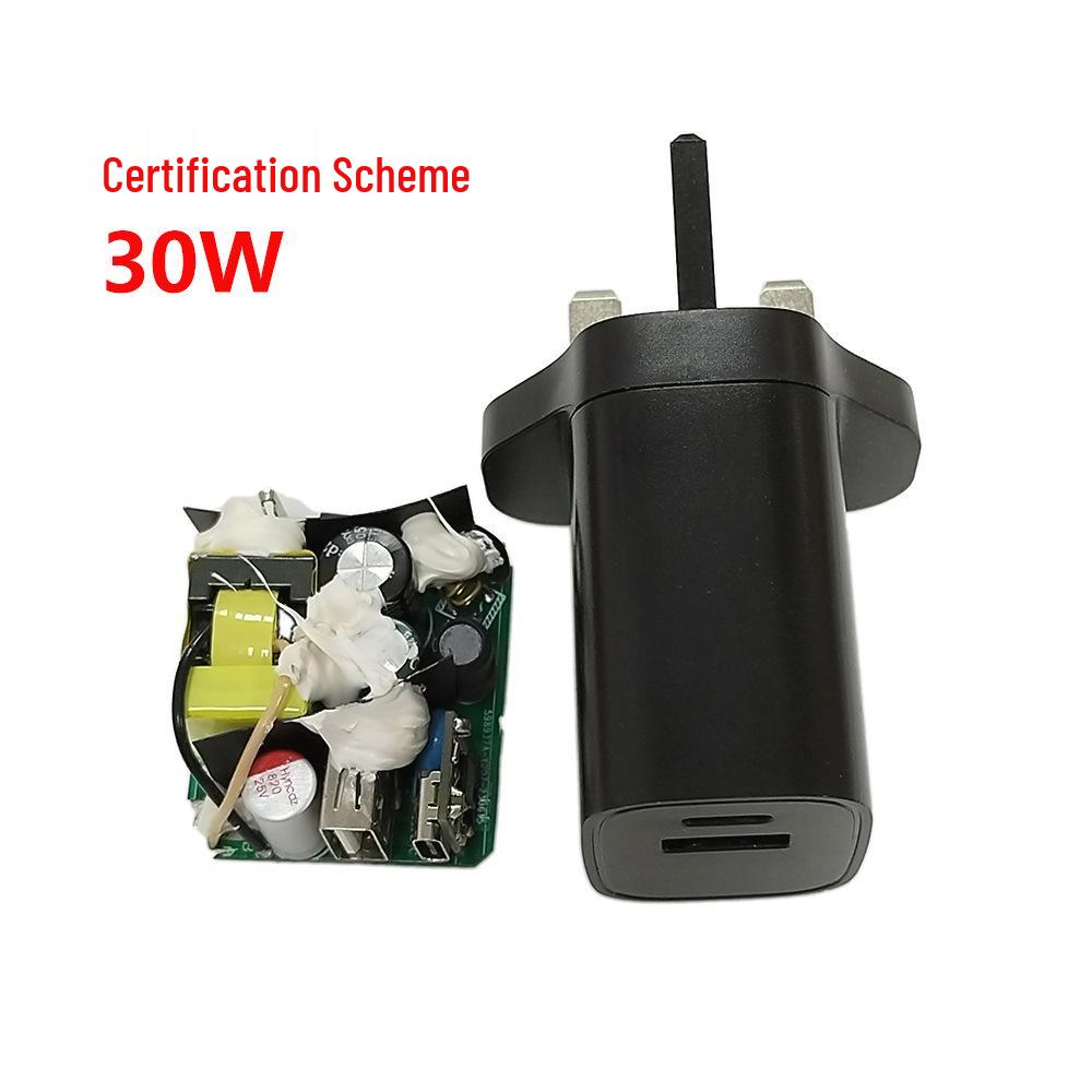 20W UK Single C Port Charger, CE & FCC Certified, PD Flash & Fast Charging Compatible