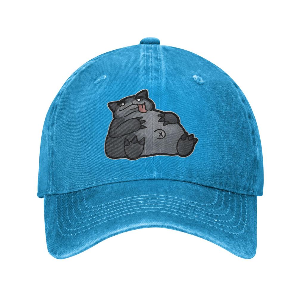 Klassische MEWGENICS Frank Baseballkappe Unisex-Stil Used-Denim Gewaschene Kopfbedeckung Outdoor-Workouts Verstellbare Passform Kappen Mütze