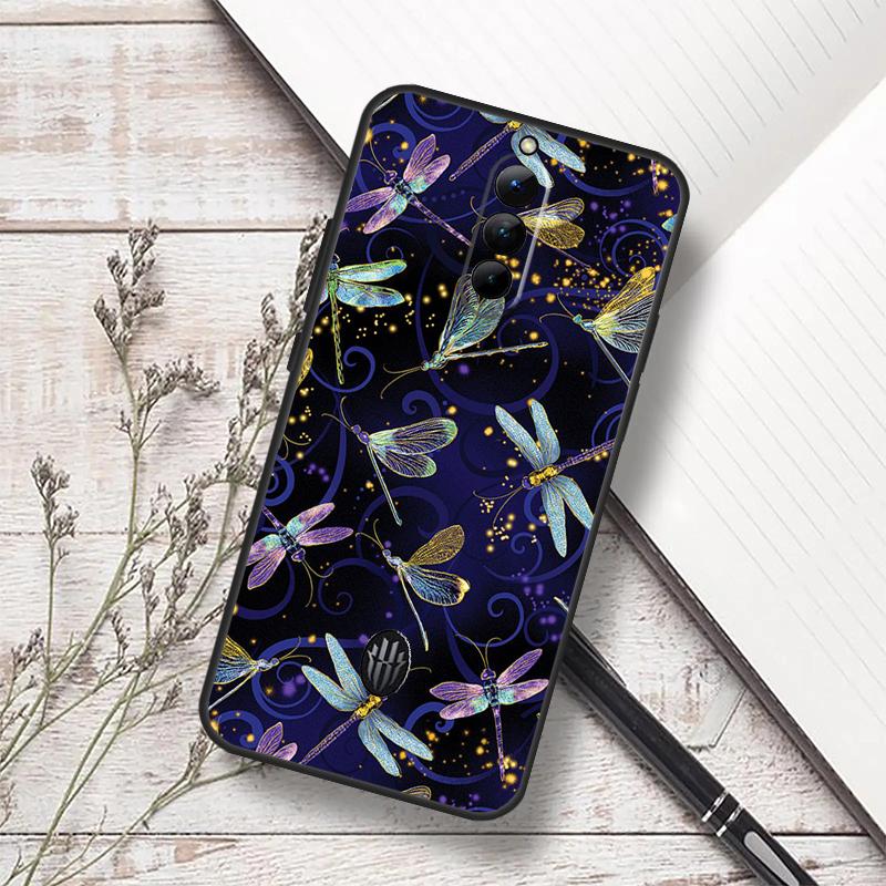 Dragonfly Animal Art Case For ZTE Nubia Red Magic 11 10S 9S 8S 8 9 10 Pro Plus 7 6S 7S Pro RedMagic 10 Air Cover