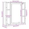 Bathroom Mirror Cabinet Artisan Oak 60x16x60 cm Particleboard