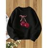 European Size Unisex Round Neck Sweatshirt with Fashionable Print, a Versatile Top