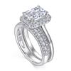 Lindon Classic 925 Sterling Silver Zircon Ring Gioielli da donna Promessa di matrimonio Regalo per feste