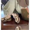 Autumn and Winter New Lazy One-pedal Cotton Shoes Versatile Thick-soled Piled Thickened Fluffy Single Shoes Women