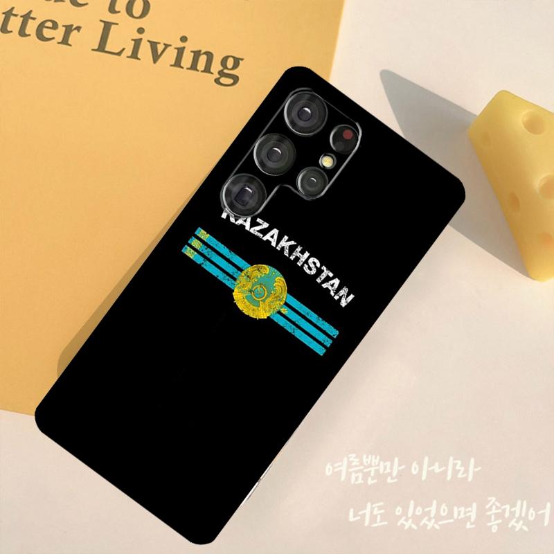 Kazakhstan Flag Phone Case For Samsung Galaxy S25 S24 Ultra S9 S10 S20 S22 S21 Plus S23 FE Back Cover Shell
