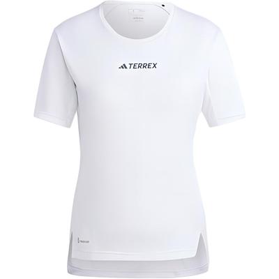 Terrex Logo Print Crew Neck Short Sleeve T-Shirt Women Tops White HM4040