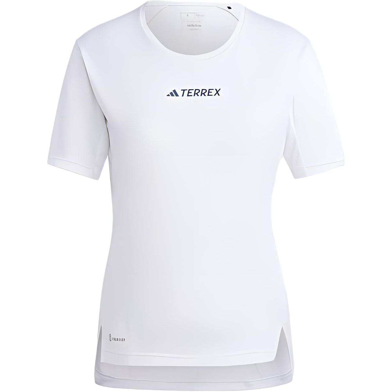 

Adidas Футболка с коротким рукавом и круглым вырезом Terrex Logo Print, женские топы, белые HM4040 M