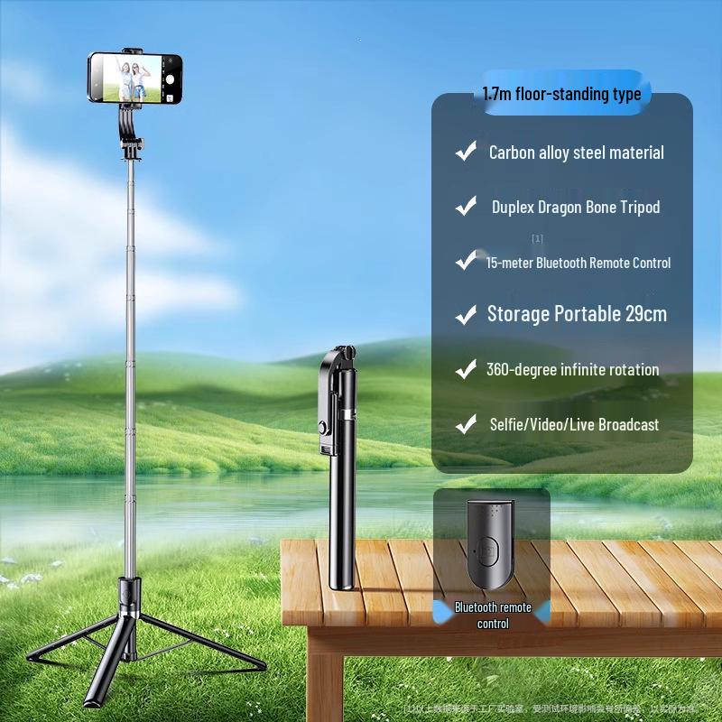 Jiahua Cai Portable 360° Selfie Stick Tripod with Remote