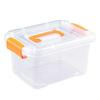 Transparent Handheld Plastic Storage Box with Lid for Toys, Clothes, and Snacks