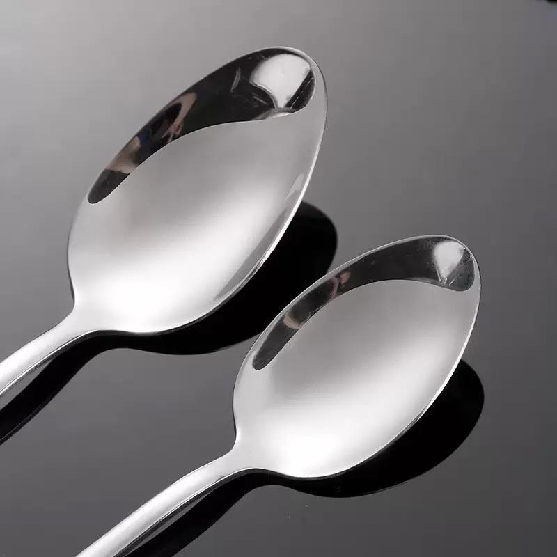 Cucchiaio appuntito in acciaio inossidabile ispessito: Piccolo, Caffè, Per Bambini, Da Mangiare, Mestolo, Cucchiaino da Dessert