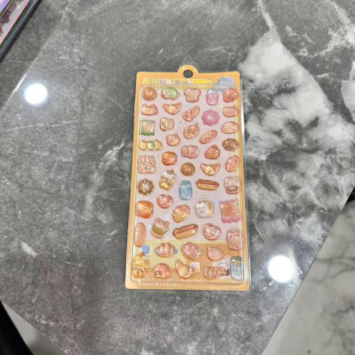 Высококачественные 3D светящиеся мультяшные наклейки: Милые тисненые дизайны для наград