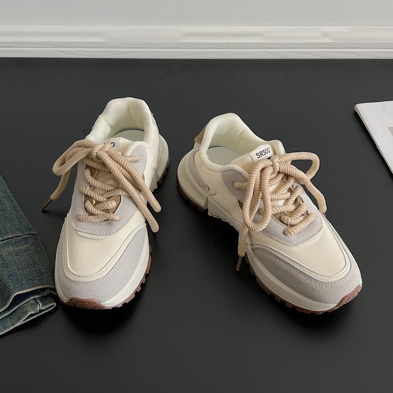 

Mesh Platform Gump Shoes Women Shoes 2025 Spring Student Flat Shoes Ladies Versatile Casual Sports Shoes Women Vulcanized Shoes 41 хакі