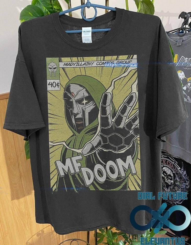 Хип-хоп футболка MF Doom, Футболка Mf Doom, Графическая футболка Mf Doom, Комикс-футболка Mf Doom Унисекс футболка XXL