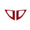 Red Carbon Fiber Rear Window Windshield Shutter Cover Trim For Toyota Supra A90