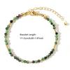 1pc 3mm Bohemian Natural Stone Amethyst Pink Crystal Faceted Beads Brass Beads Bracelet for Women Jewelry