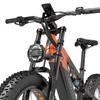 Electric bicycle LANKELEISI RV800 ,1130W motor, a 48V 20Ah battery, a top speed of 52 km/h, a range of 150km, and 26*4.0 inch tires