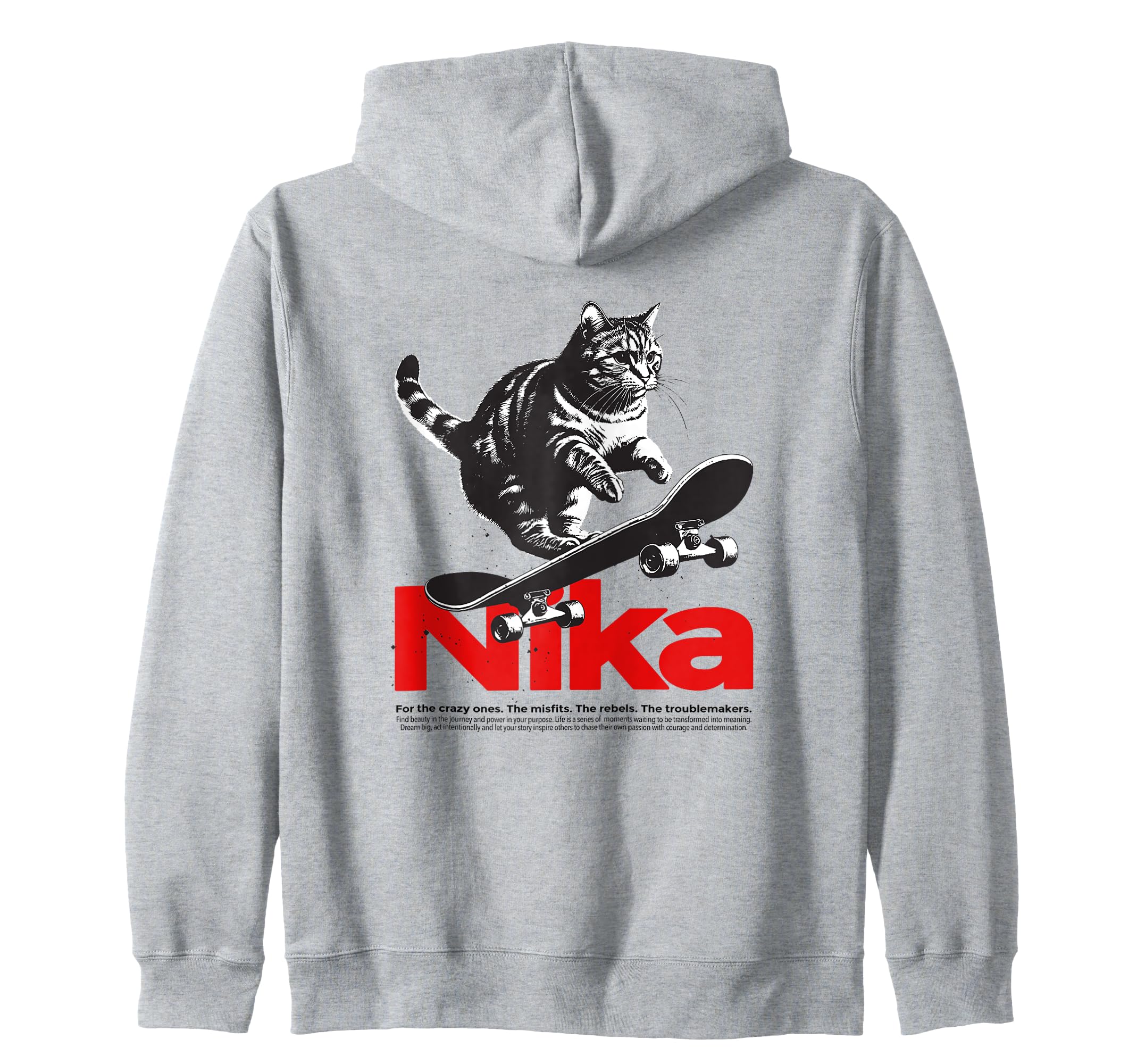 AMELI - Adorable girl name with cute Cat zip hoodie