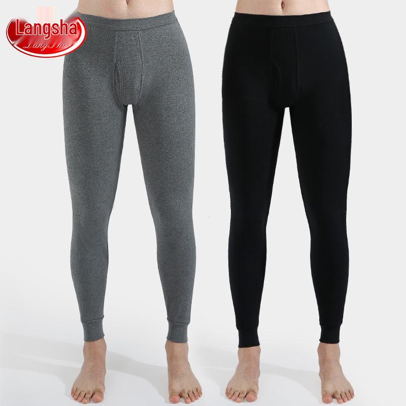 Pánské zeštíhlující podzimní/zimní kalhoty z bavlny a vlny Langsha