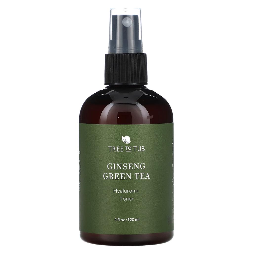 Tree To Tub, Alcohol-Free Hydrating Facial Toner Spray, Witch Hazel, Rosewater, Green Tea, For Dry & Sensitive Skin, 4 fl oz (120 ml)