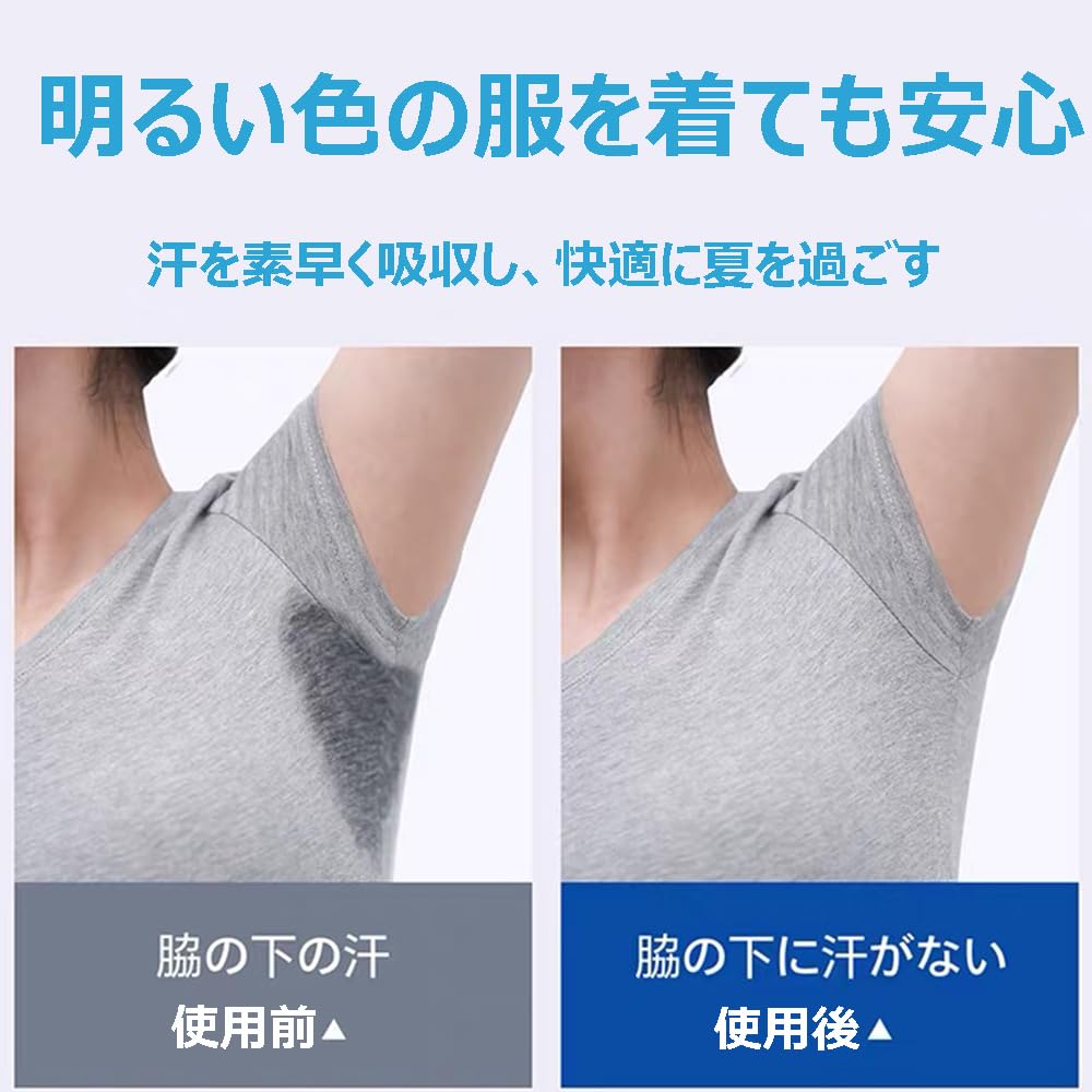 50 Underarm Sweat Pads Sweat Absorbing Pads To Prevent Sweat For Heavy Underarm Heat Suitable for Underarms and Soles of Easy To Direct Skin Tone -