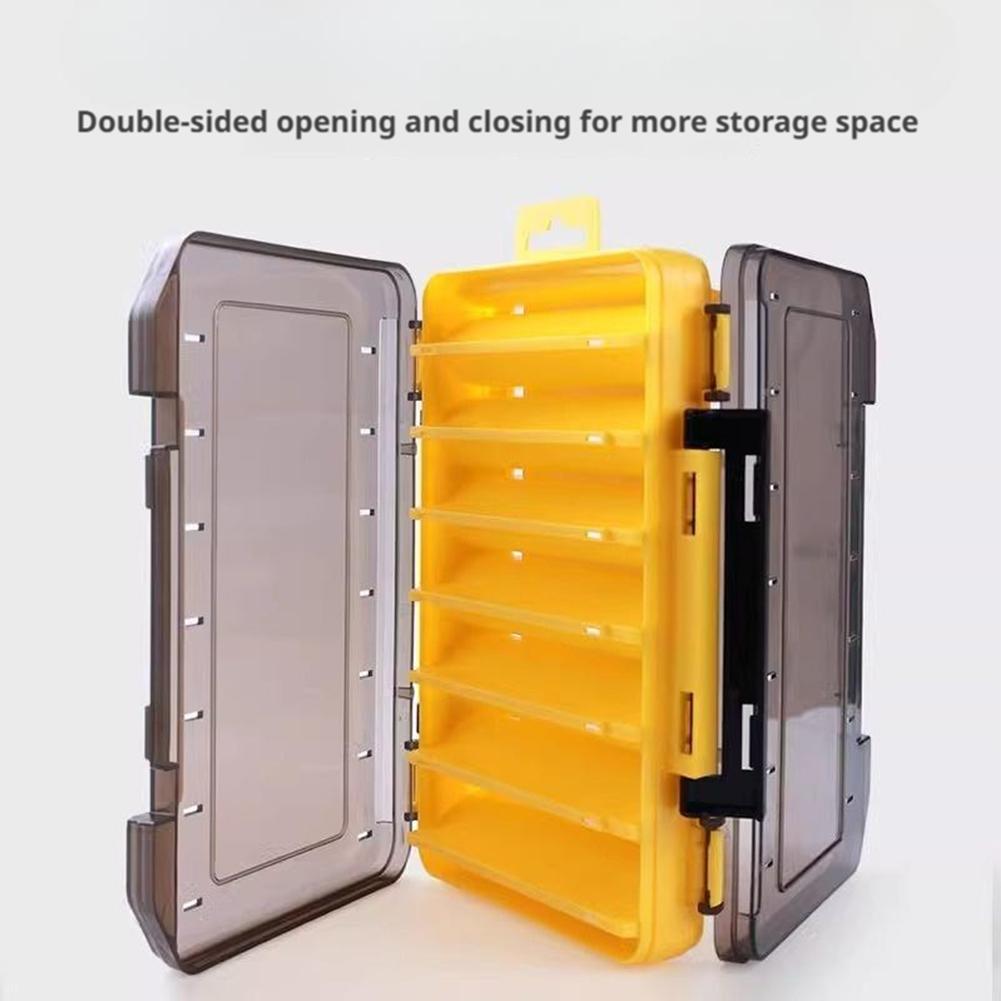 Fishing Tackle Box Accessories Storage Box Double Sided Bait Lure Hook Waterproof Fishing Bait Gear Organizer Boxes
